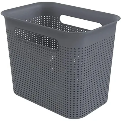 Aufbewahrungsbox, Kunststoff, 7 l, 26,2x18x21 cm, schwarz