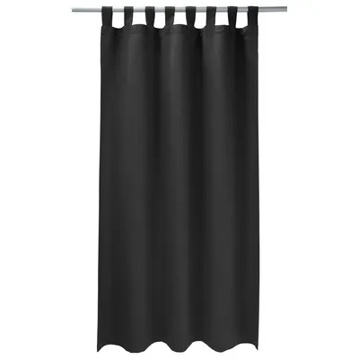 Produktbild von Verdunklungsvorhang 175x140 cm Schlaufe Schwarz Vorhang Blickdicht Verdunkelung Thermo Gardinen Verdunklungsgardine Thermovorhang Verdunklungsgardine