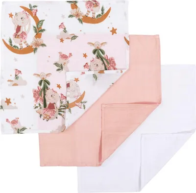 Produktbild von Musselin Mullwindeln, 30 x 30 cm (3er Set) – Rabbit Princess