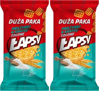 Obrázek produktu pro Prażynki Łapsy se solí 110 g