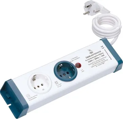 Image de Bachmann Barrette de prises de courant de surcharge double, 16A 924.164