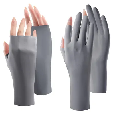 Produktbild von Sonnenhandschuhe 2 Paar, UV-Schutz Handschuhe Für Frauen, Atmende Sommer-Driving-Gloves Für Autofahren Radfahren