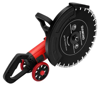Produktbild von Elektrische Beton- und Ziegelsäge - Mauernutfräse 40 cm Kreissägeblatt - 4000 W - 3000 U/min - Reiner Kupfermotor - Schwarz