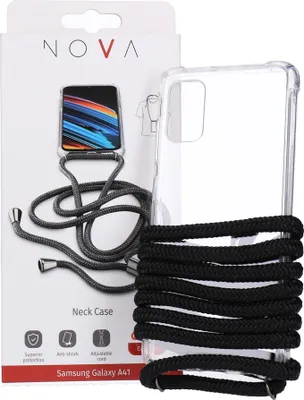 Obrázok produktu pre NOVA Retiazka na náhrdelník pre mobilný telefón Samsung Galaxy A41 Retiazka na mobilný telefón s puzdrom na mobilný telefón Transparent