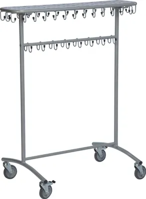 Produktbild von Kongamek mobiler Kleiderständer 975x592x1215mm 30kg Tragkraft mit Haken und Bremse