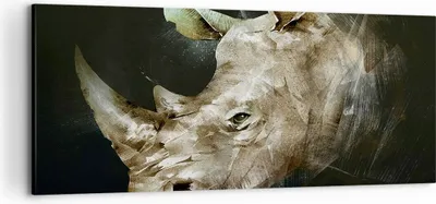 Produktbild von Bild auf Leinwand - Leinwandbild - Tier Abstraktion - 120x50cm - Wand Bild - Wanddeko - Wandbilder - Leinwanddruck - Bilder - Kunstdruck - Wanddekoration - Leinwand bilder - Wandkunst - AB120x50-3969