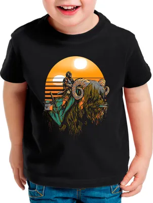 Produktbild von A.N.T. Bantha Rider Kinder T-Shirt yoda mando kopfgeldjäger