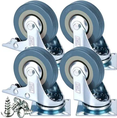 Obrázek produktu pro Rychlooběžná kolečka, 50 mm, guma, nosnost 200 kg, 4 ks