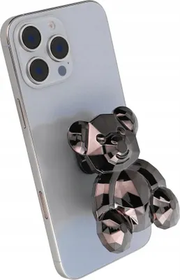 Immagine prodotto di Supporto per telefono con orsetto - adesivo - nero
