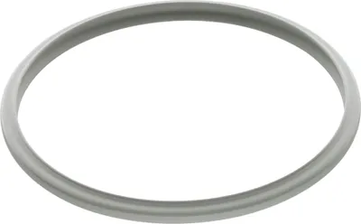 A gray ring on a white background.