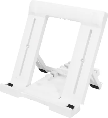 Immagine prodotto di Plastica cinque ingranaggi supporto altezza regolabile portatile stoccaggio Mobile Phone Stand 7-11 pollici Tablet PC Desktop HolderWhite