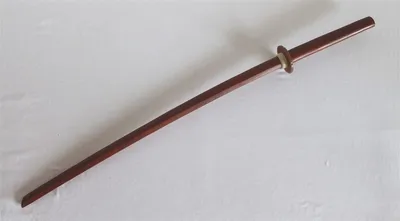Produktbild von Bokken Holz braun ca. 1m Serie 05 mit Tsuba und Tsubahalter