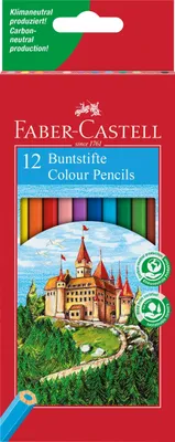 Obrázek produktu pro 12 barevných tužek FABER-CASTELL CASTLE různých barev