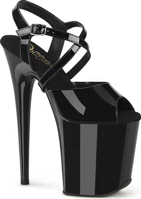 Produktbild von FLAMINGO-824 Damen Sandale von Pleaser, Schwarz Glanz , EU 35, US 5