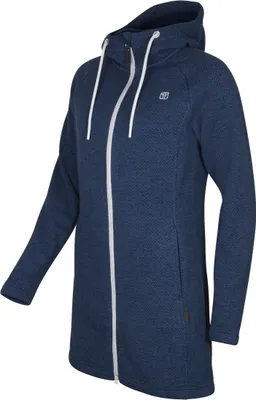 Produktbild von ELKLINE DURCHGEWÄRMT Damen Fleecejacke mit Kapuze, Größe:44, Farbe:Ashblue