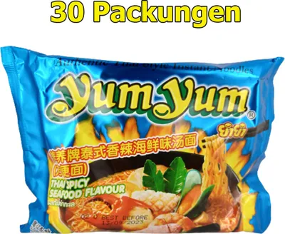 Produktbild von Yum Yum Instant Nudeln thai würzig Fisch & Meeresfrüchte 30er Pack (30 x 70g)