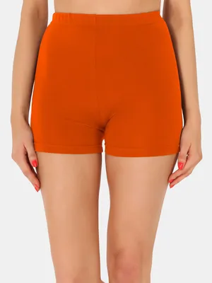 Produktbild von Merry Style Damen Shorts Radlerhose Unterhose Hotpants Kurze Hose Boxershorts aus Viskose MS10-391(Orange, M)