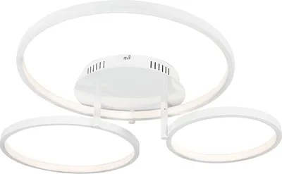 Zdjęcie produktu dla Nowoczesna lampa sufitowa biała z LED i ściemniaczem - Rondas