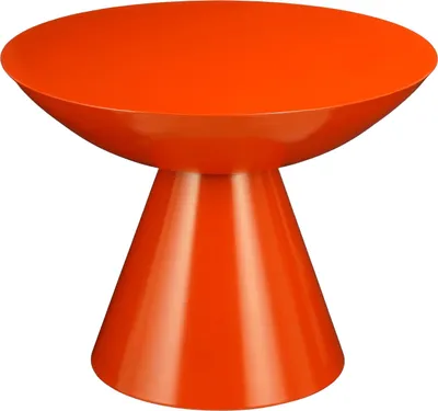Produktbild von Mica Decorations Celise Beistelltisch - H44 x Ø59 cm - Metall - Orange