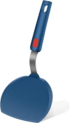 Imagen del producto de Espátula de silicona resistente al calor, 27 cm, forma redonda y ancha, ideal para sartenes antiadherentes
