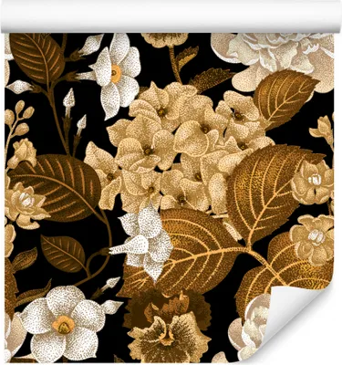Produktbild von 10m VLIES TAPETE Rolle Natur Blumen Flora Pflanzen Ornamente Gemalt XXL