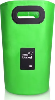 Produktbild von Faltbarer Eimer für Camping 15 Liter, Größe:15 Liter, Farbe:Grün