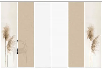 Produktbild von 80922 Schiebegardine IRLOS, Digitaldurck, Seidenoptik, 260x60 cm