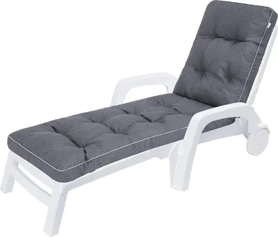Produktbild von Famanu Liegekissen für Deckstühle und Gartenliegen - 201 x 55 x 8 cm in marineblau