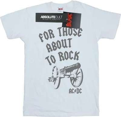 Produktbild von AC/DC - "For Those About To Rock" T-Shirt für Herren BI7036 (S) (Weiß)