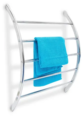 Immagine prodotto di Omgoods - Porta asciugamani a parete con 5 barre in acciaio inossidabile, design moderno, ideale per il bagno