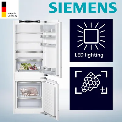 Produktbild von Siemens KI77SADE0 Kühl-/Gefrierkombination 231l LED Beleuchtung LowFrost