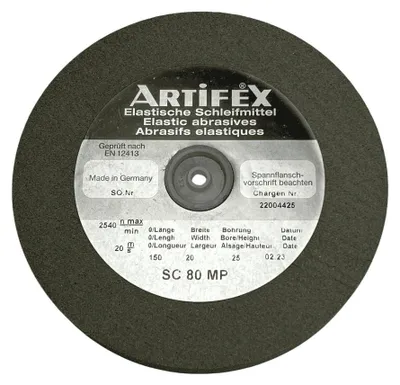 Produktbild von Artifex Elastische Schleifscheibe SC 80 MP 150 x 20 x 25 mm Grob