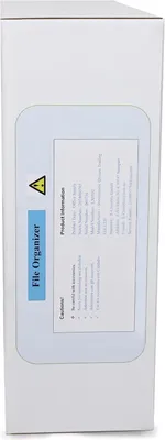 Produktbild von Stilvoller Wandorganizer mit drei Fächern für Dokumente und Zeitschriften, Schwarz Metall