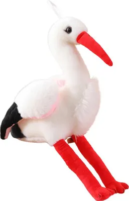 Zdjęcie produktu dla Maskotka Bocian 37cm LeanToys 13948