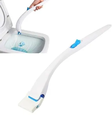 Immagine prodotto di Sistema monouso per la pulizia del WC, spazzolone monouso, testina monouso per spazzolone con detergente concentrato per l'uso in bagno