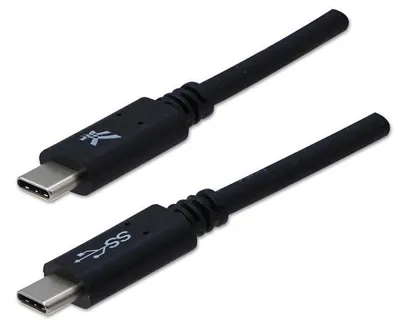 Immagine prodotto di Cavo USB (3.2 gen 1), USB C (M) - USB C (M), 1 m, 5 Gb/s, 5V/3A, nero