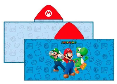 Produktbild von Super Mario Bros Mikrofaser Poncho Handtuch