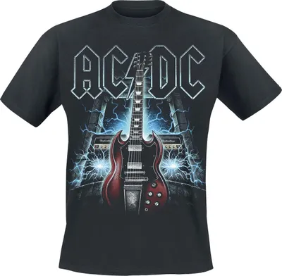 Produktbild von AC/DC - T-Shirt High Voltage Guitar - schwarz