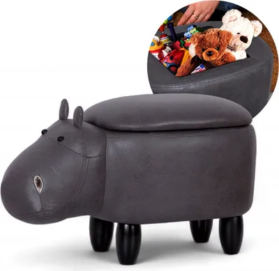 Produktbild von Suleno Tierhocker HIPPO mit Stauraum - Organizer & Sitzbox für Kinder 22311-19