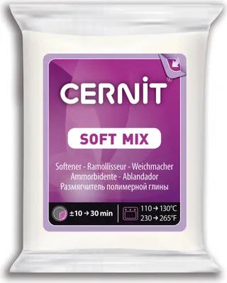 Produktbild von Cernit 6x Soft mix 56g - Weiß CE1050056005C