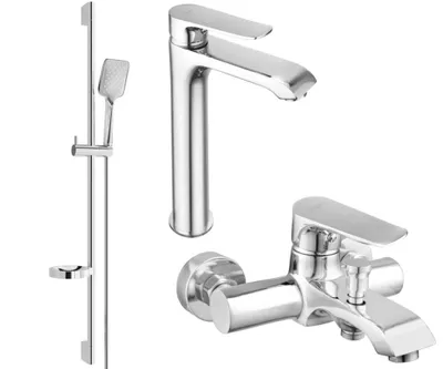 Zdjęcie produktu dla Mexen Pecos DS62 zestaw wannowy, chrom - 72713DS62-00