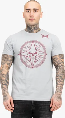 Produktbild von Herren T-Shirt normale Passform SKRAPE TEE Grey/Red L Tapout