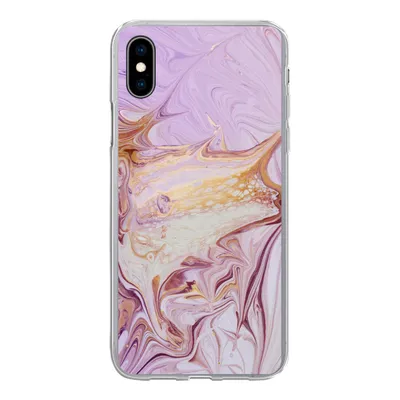Produktbild von MuchoWow® Handyhülle Schutzhülle Hülle für iPhone Xs Marmor - Farbe - Abstrakt Silikon Softcase Handy Hülle - Handytasche