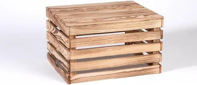 Produktbild von iWerk Holzkiste Geflammt M 50 x 40 x 30 cm