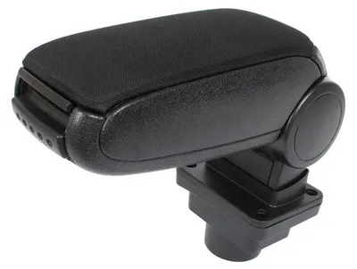 Für Skoda Fabia I 6Y 1999-2007 Armlehne Mittelarmlehne Textil Schwarz KLAPPBAR in der Farbe Schwarz von GOLDCAR