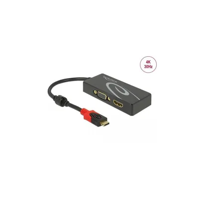 Produktbild von USB Adapter, USB-C Stecker > HDMI Buchse + VGA Buchse