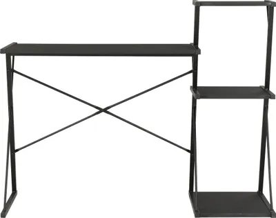 Obrázek produktu pro vidaXL Psací stůl s policí černý 116 × 50 × 93 cm