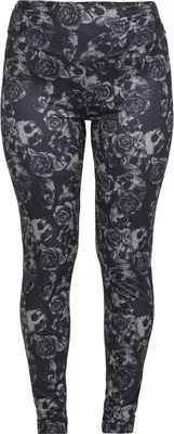 Produktbild von Black Premium by EMP Damen schwarze Leggings mit großem Muster M