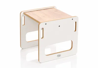 Produktbild von Kids Helper Kindertisch Weiß Eiche Spieltisch Maltisch Montessori Kindermöbel MDF, KI-generiertes Bild