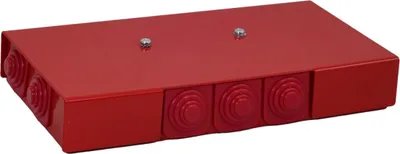 Zdjęcie produktu dla Puszka przeciwpożarowa, prostokątna, E90, odgałęzienie 3x3x4 mm2, 197x103x30 mm, PIP-2AN R3x3x4